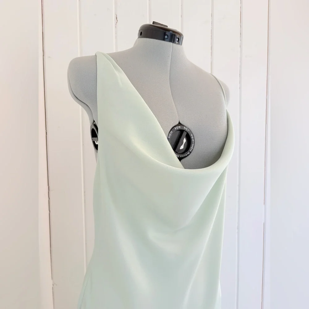 BHLDN Cucumber Green Satin Slip Dress – Size 16 – NWT - Picture 3 of 16